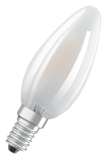 OSRAM LED-Lampe Retrofit Star Classic B E14 4.0W 470lm frosted Warm White in  präsentiert im Onlineshop von KAQTU Design AG. Leuchtmittel ist von OSRAM
