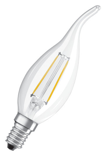 OSRAM LED-Lampe Retrofit Superstar Classic BA E14 5.0W 470lm dimmable clear Warm White in präsentiert im Onlineshop von KAQTU Design AG. Leuchtmittel ist von OSRAM