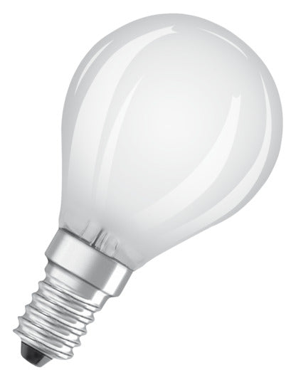OSRAM LED-Lampe Retrofit Star Classic P E14 4.0W 470lm frosted Warm White in präsentiert im Onlineshop von KAQTU Design AG. Leuchtmittel ist von OSRAM
