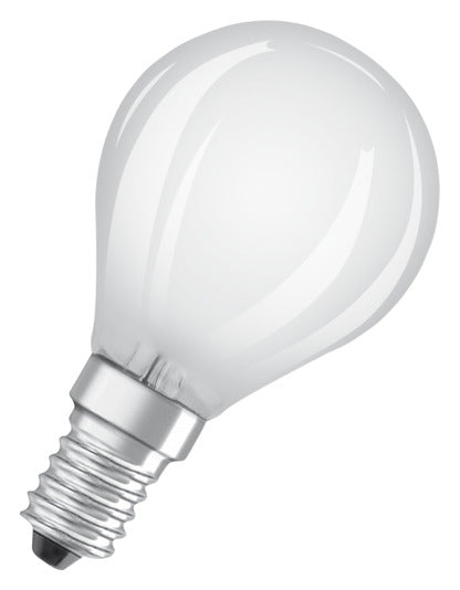 OSRAM LED-Lampe Retrofit Star Classic P E14 4.0W 470lm frosted Warm White in präsentiert im Onlineshop von KAQTU Design AG. Leuchtmittel ist von OSRAM