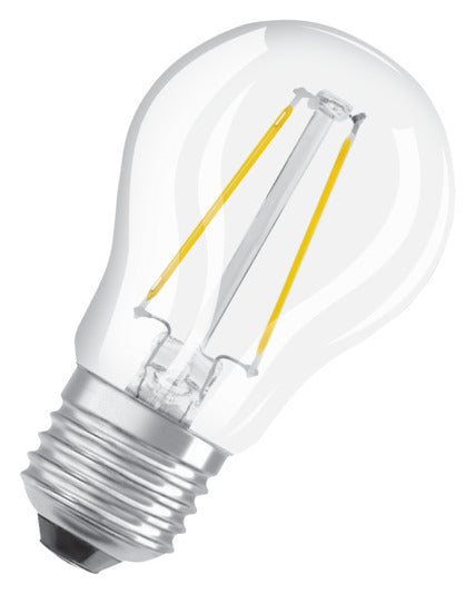 OSRAM LED-Lampe Retrofit Star Classic P E27 4.0W 250lm clear Warm White in präsentiert im Onlineshop von KAQTU Design AG. Leuchtmittel ist von OSRAM