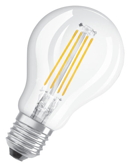 OSRAM LED-Lampe Retrofit Superstar Classic P E27 5.0W 470lm dimmable clear Warm White in präsentiert im Onlineshop von KAQTU Design AG. Leuchtmittel ist von OSRAM