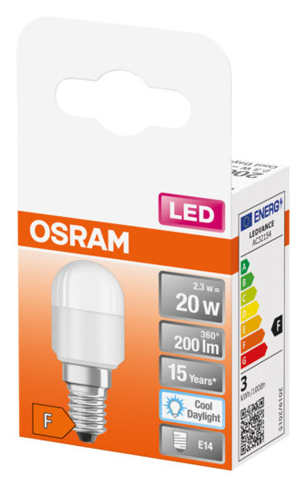 Entdecken Sie die OSRAM LED-Lampe Special T26 E14 2.3W 200lm – energieeffizient, kompakt und ideal für stilvolle Beleuchtung in jedem Raum.