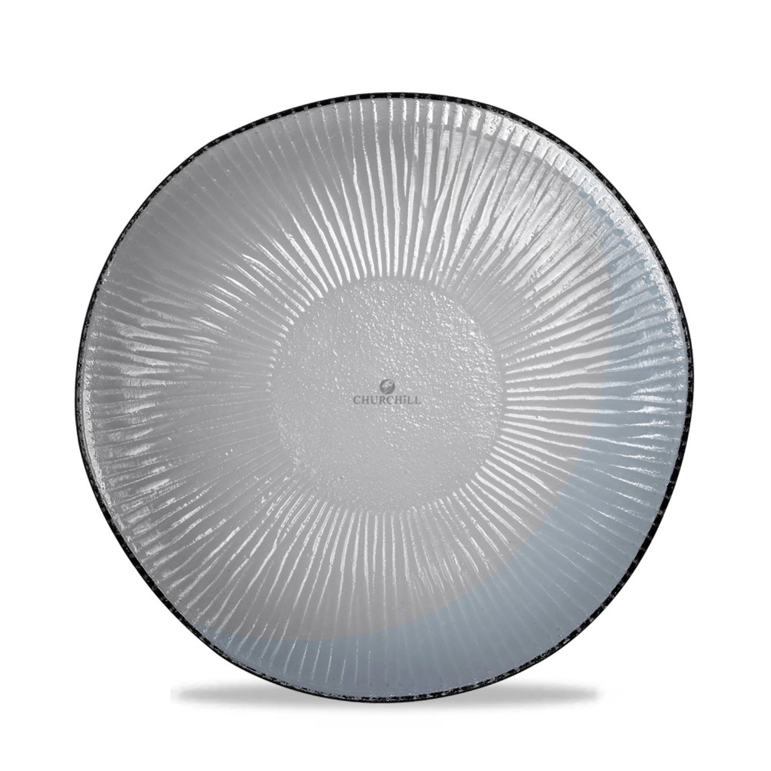 Runde, flache Schale aus biologisch abbaubarem Bambus, 21,5 cm Durchmesser, perfekt für stilvolle Anrichten und umweltfreundliche Dekoration.