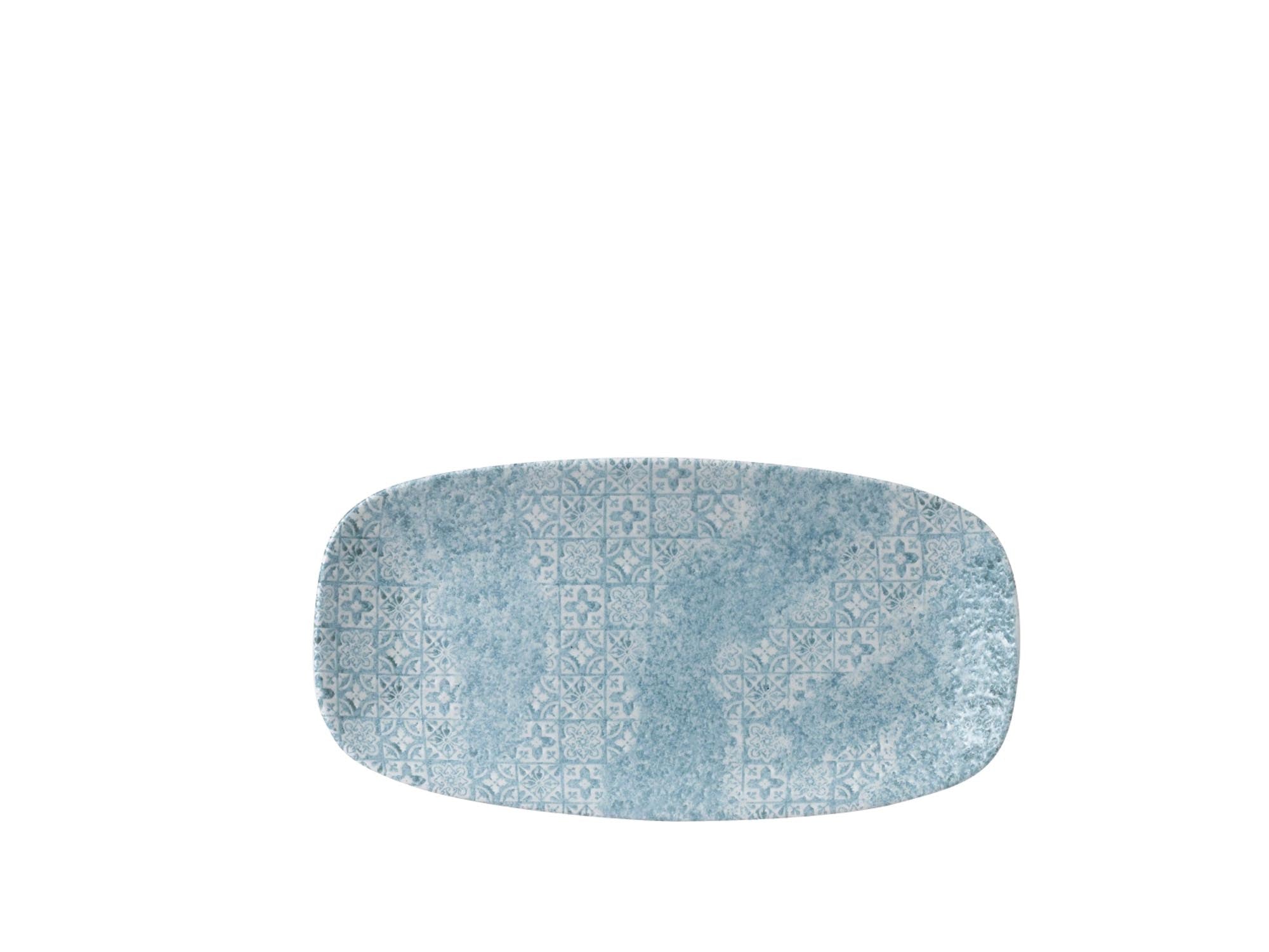 Elegante V.P. Med Tiles Aquamarine Platte von Churchill: 29.8x15.3 cm, robustes Porzellan, frische aquamarine Farbe, ideal für Speisenpräsentation.