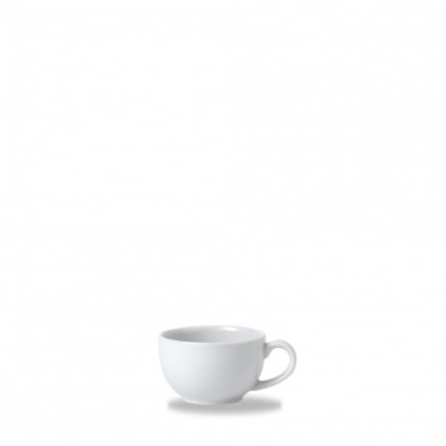 Elegante Cafe White Latte Macchiato Tasse von Churchill, 17cl, D9cm, H5.5cm, ideal für genussvolle Kaffeepausen, schlichtes und modernes Design.
