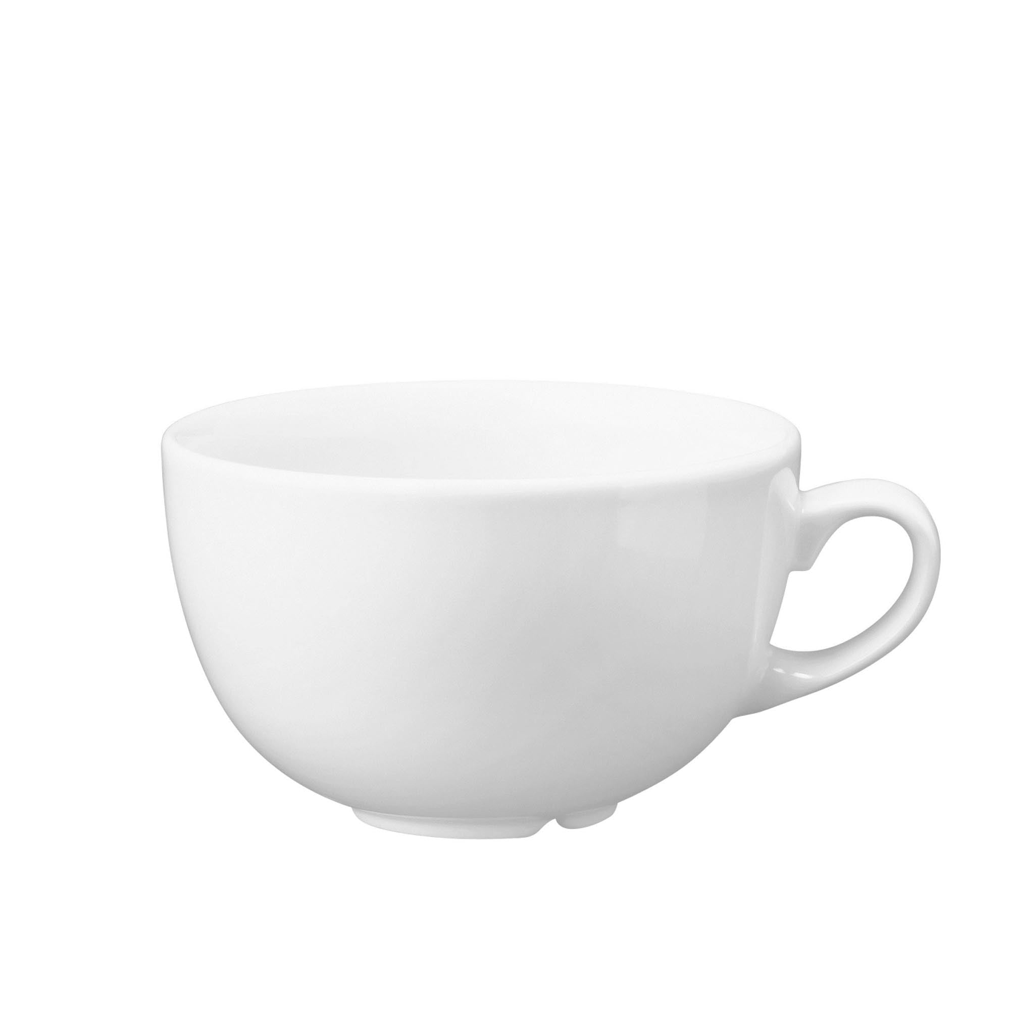 Elegante Vellum White Tasse von Churchill aus hochwertigem Porzellan, 22.7cl, spülmaschinenfest, mikrowellengeeignet.