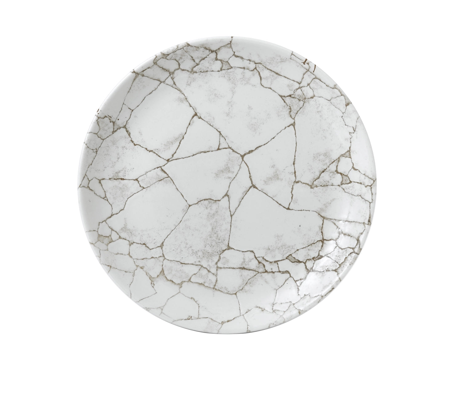 S.P. Kintsugi Agate Gray Coupe plate flat 28.8cm