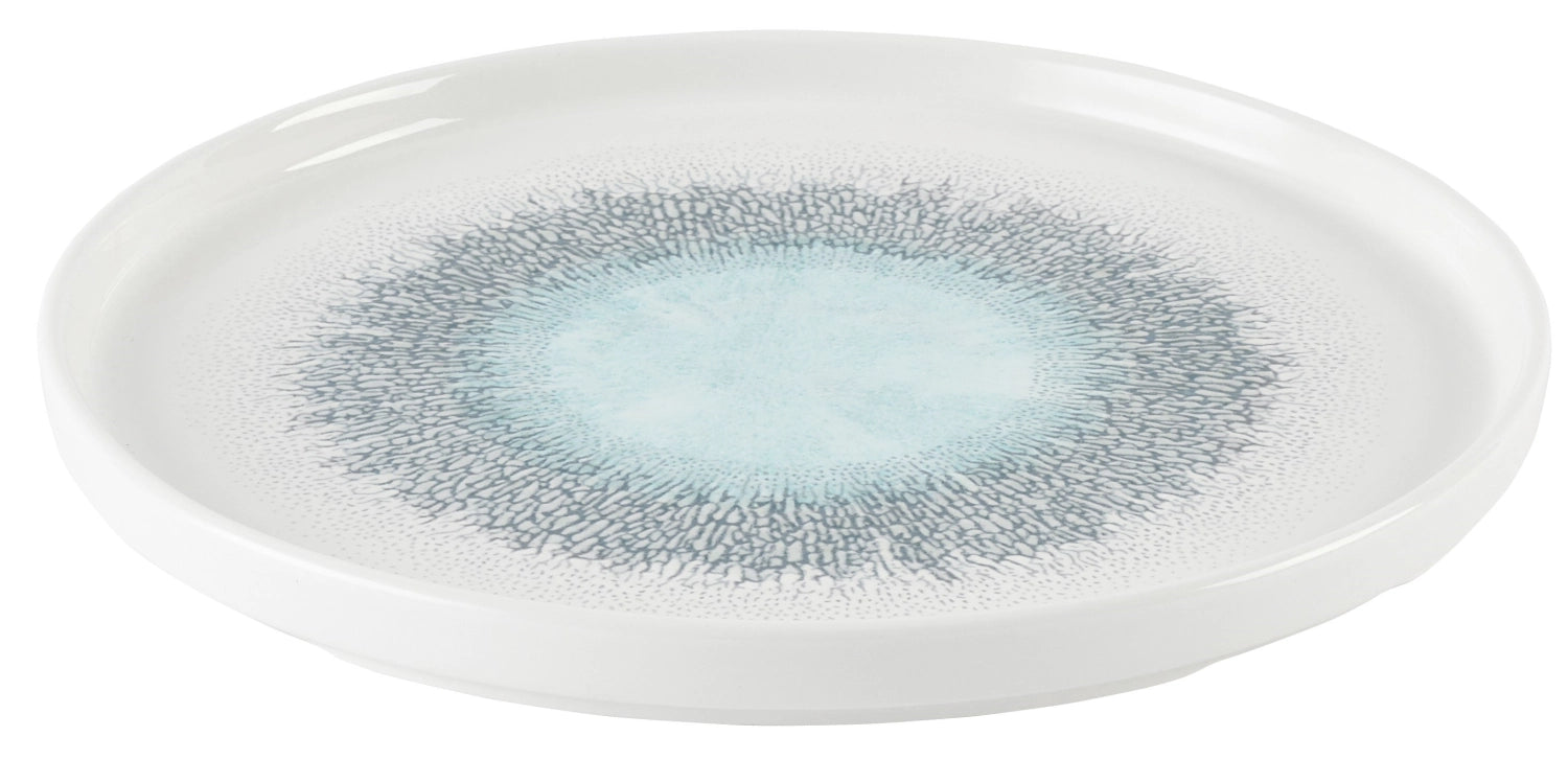 S.P. Fusion Blue Chefs Walled Plate 26cm