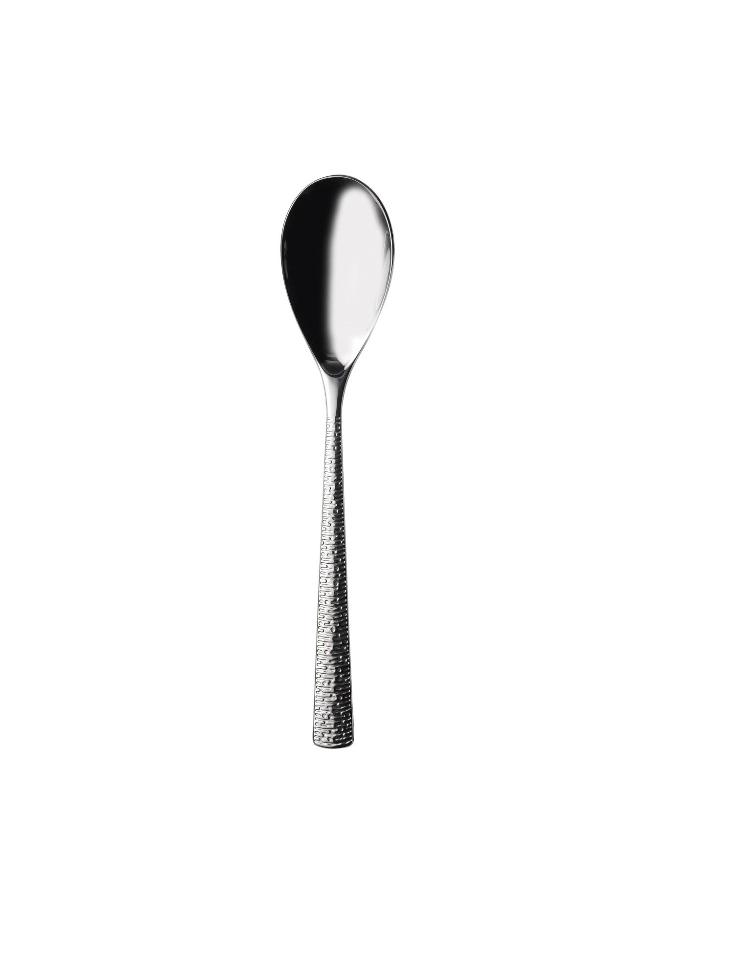 Eleganter Stonecast Cutlery Dessertlöffel von Churchill (18,2 cm) aus hochwertigem Edelstahl. Ideal für Desserts und besondere Anlässe.