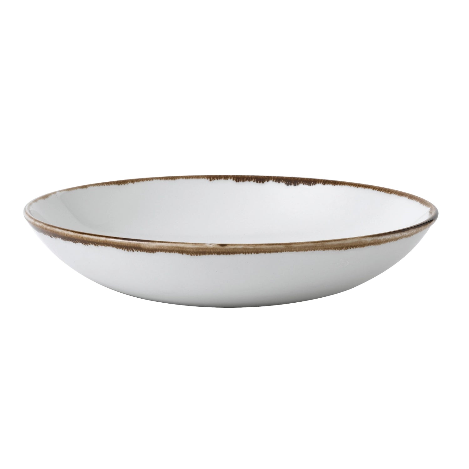 Eleganter, tiefer Coupe Teller der Harvest Natural Serie von Churchill, 24.8 cm, perfekt für ansprechende Präsentationen von Speisen.