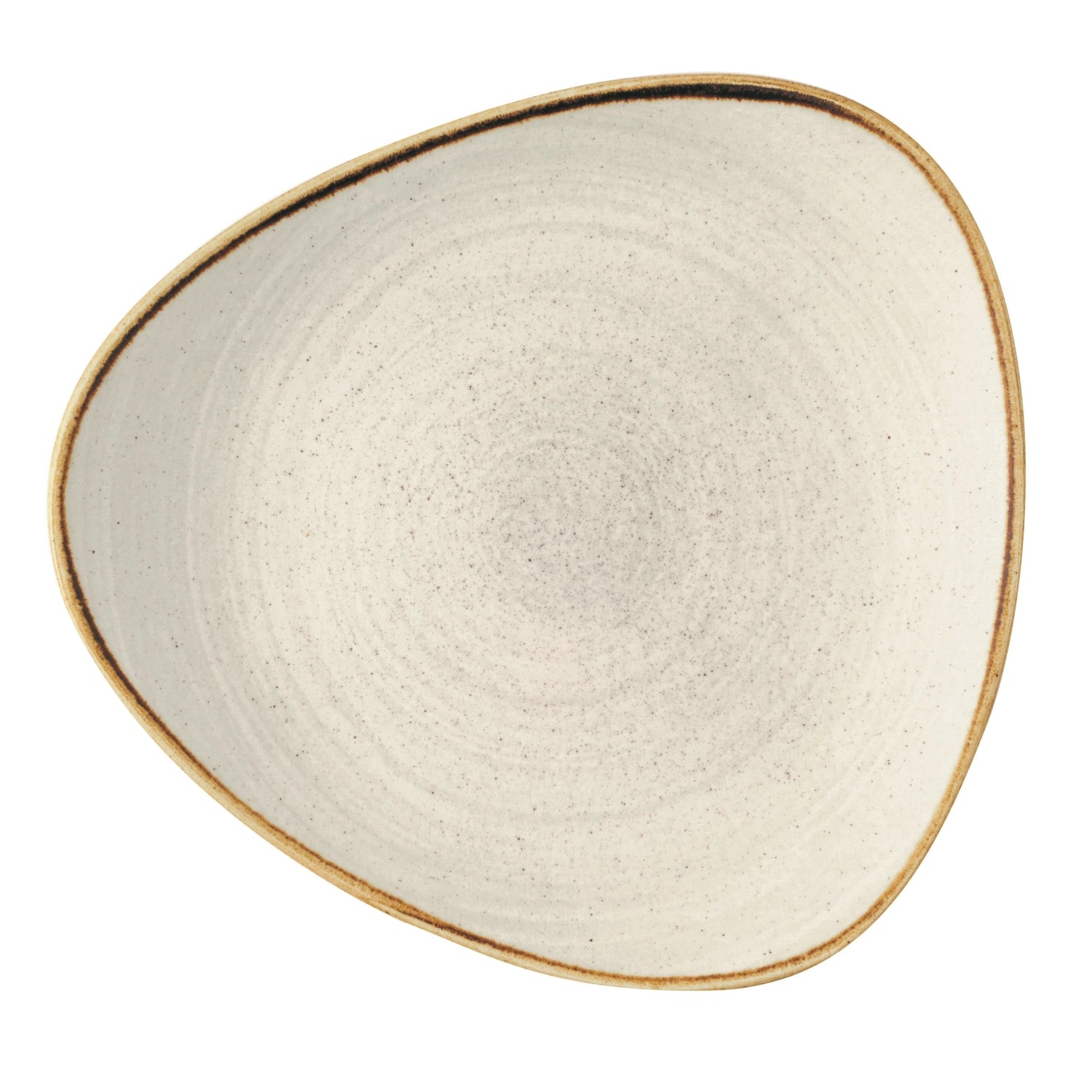 Plate de triangle gris brut stonecast plat 22,9 cm