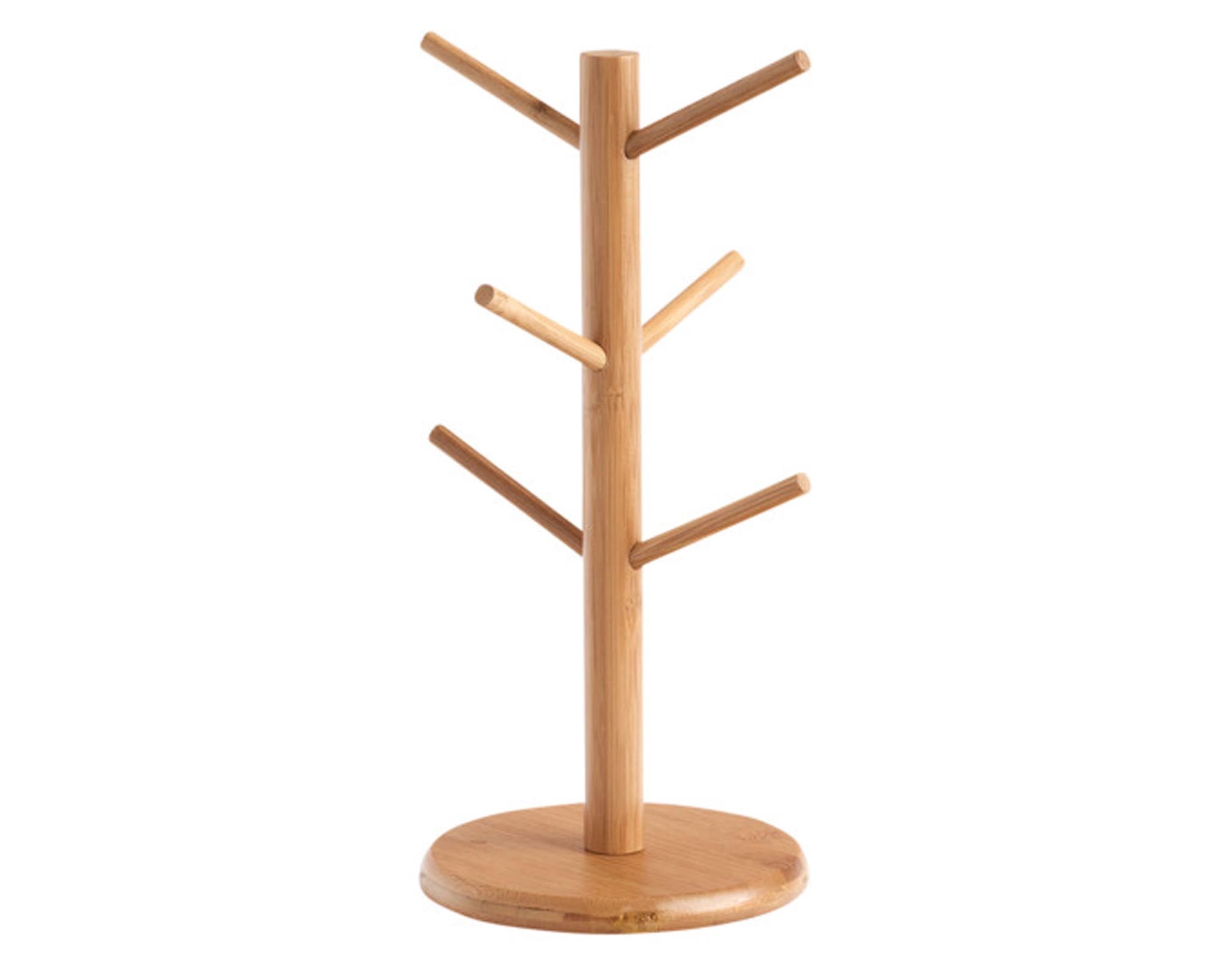 Entdecken Sie den ZELLER Tassenständer aus Bambus (ø 16x34 cm) – stilvoll, robust und ideal für Kaffeetassen und Teetassen. Pflegeleicht und dekorativ!