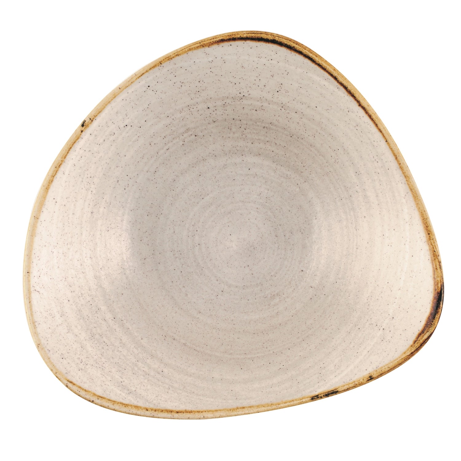 Plaque de triangle gris brut stonecast profond 23,5 cm, 60cl