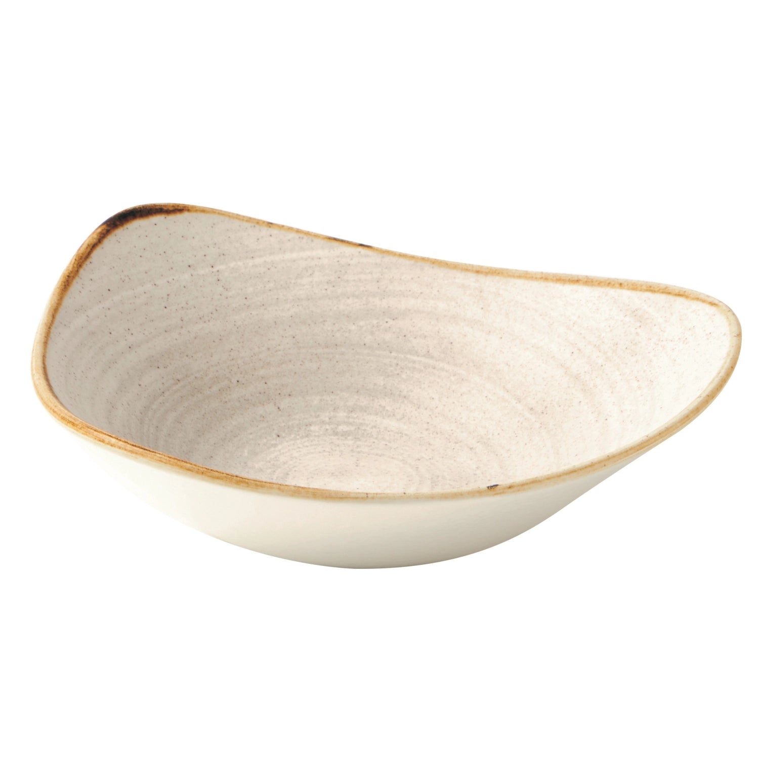 Plaque de triangle gris brut stonecast profond 23,5 cm, 60cl