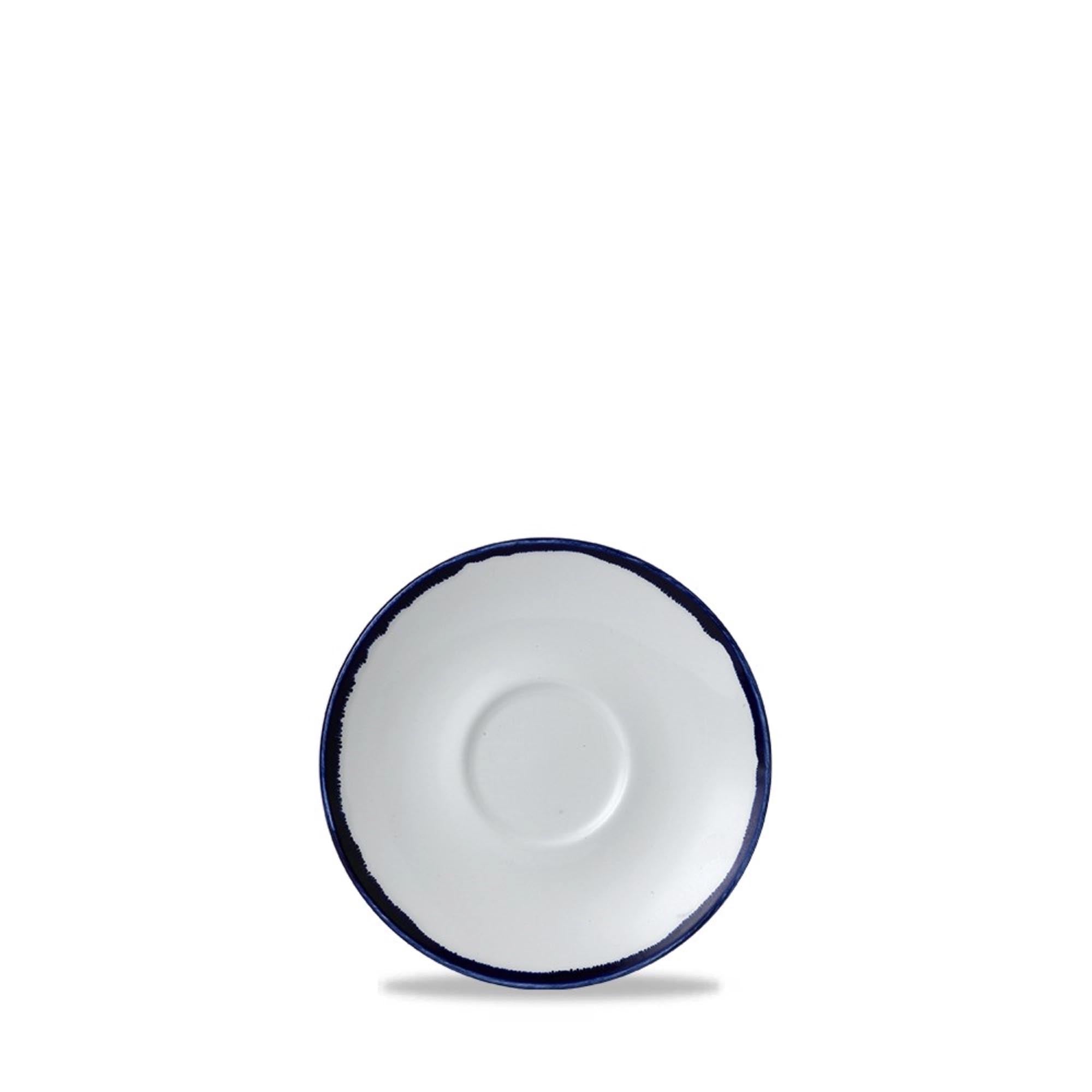 Elegante Harvest Ink Untertasse 15,6 cm aus hochwertiger Keramik, ideal für stilvolle Kaffee- und Teepausen. Spülmaschinenfest.