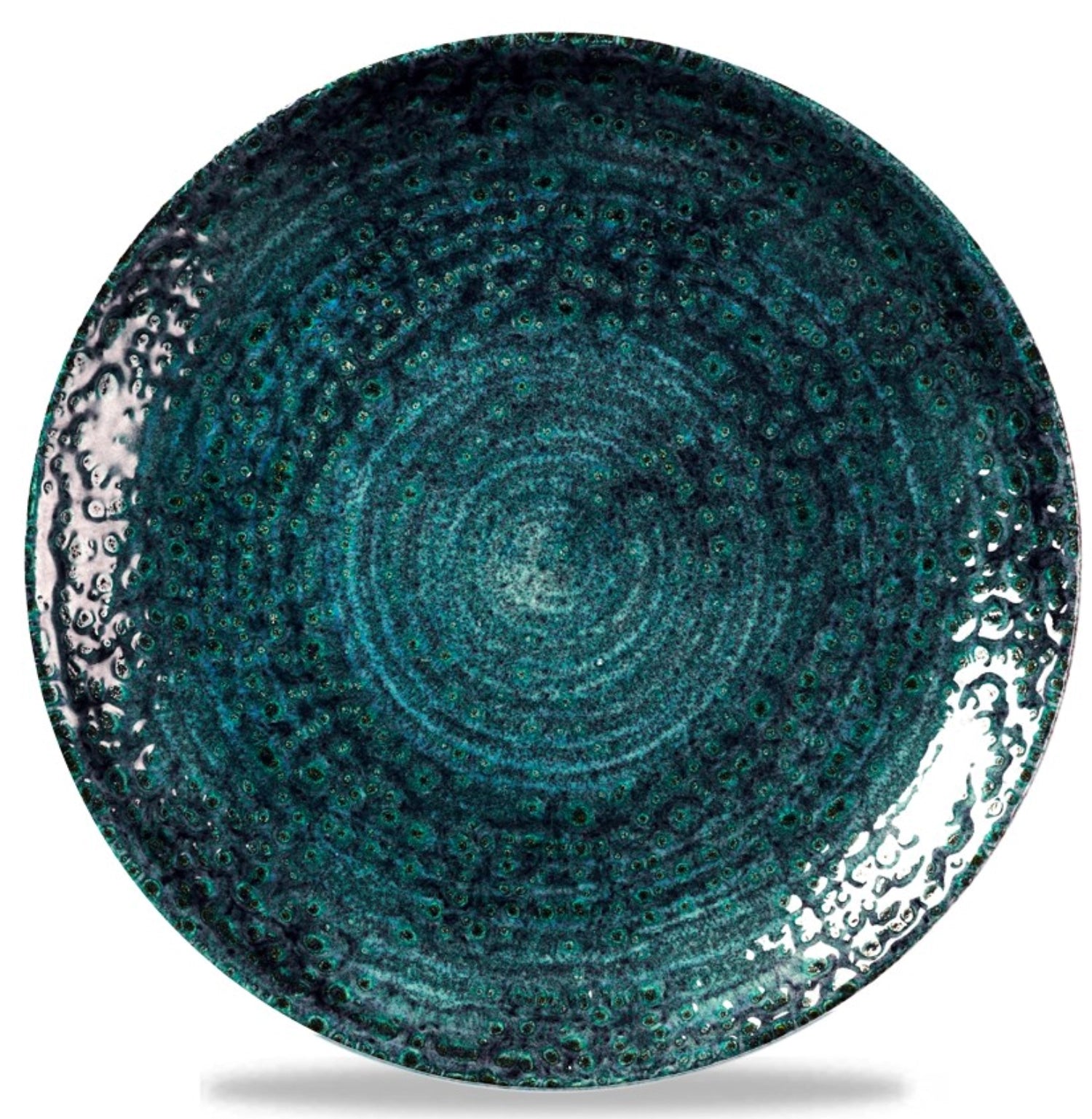 Entdecken Sie den flachen Homespun Chroma Marine Coupe Teller von Churchill (21.7 cm) – ideal für Vorspeisen, Salate und Desserts. Hochwertiges Porzellan, kratzfest und spülmaschinengeeignet.