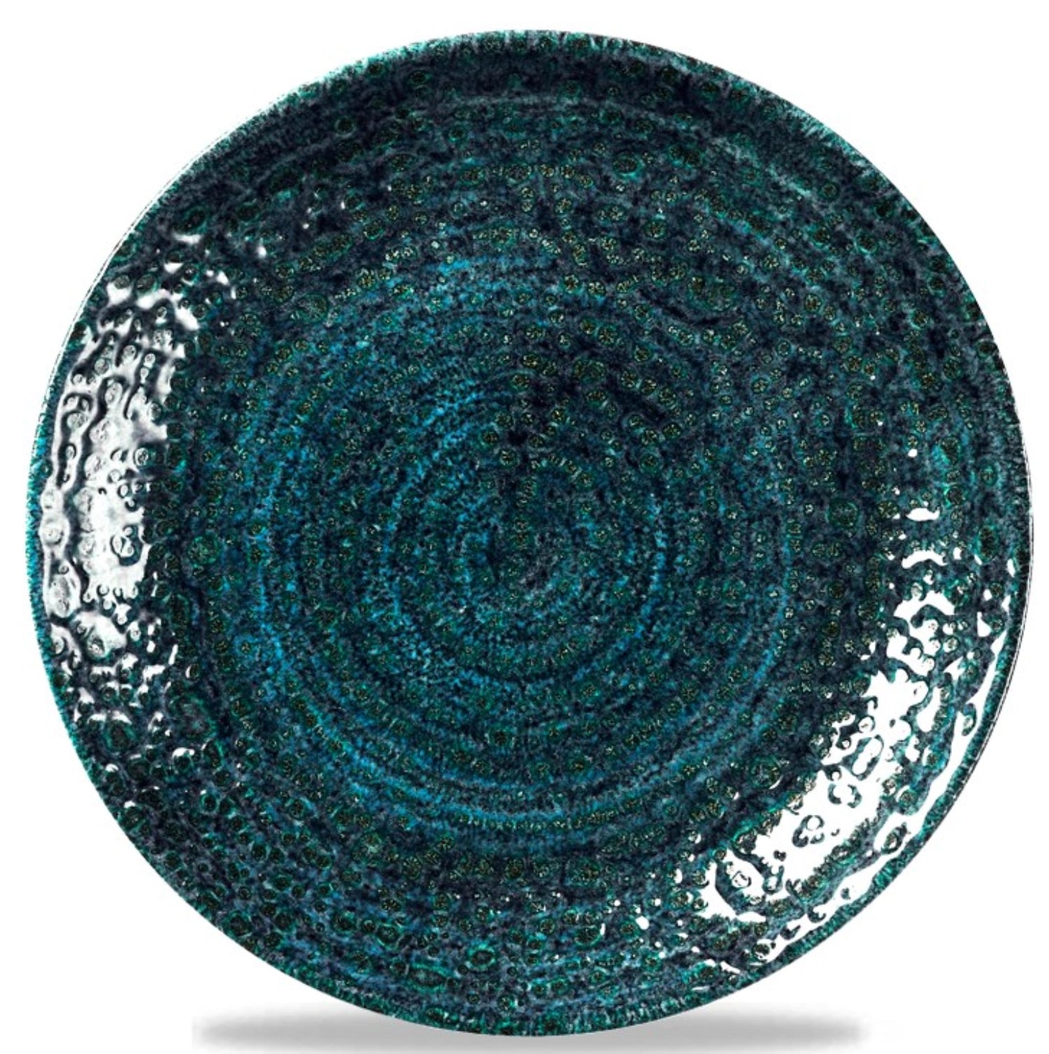 Homespun Chroma Marine Coupe plate flat 16.5cm