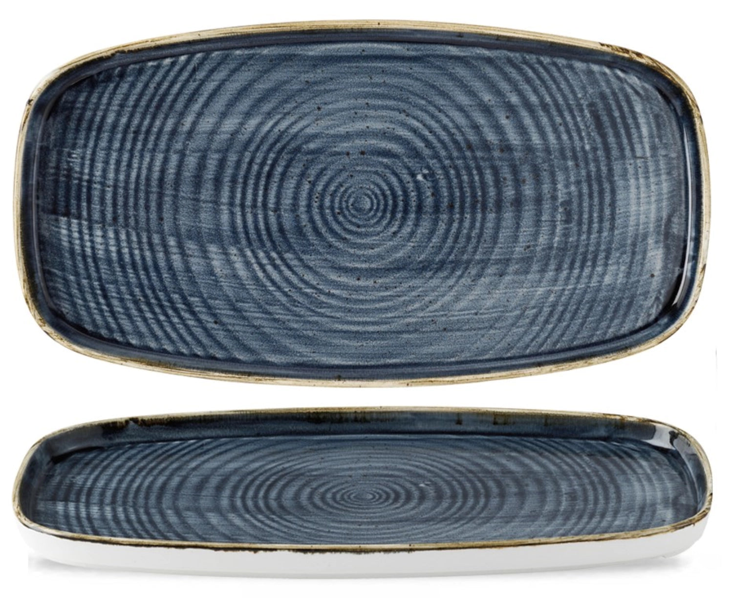 Entdecken Sie die Stonecast Chefs Walled Oblong Platte Blueberry 30x15,4 cm von Churchill – langlebig, stilvoll und ideal für Gastronomie und Tischdekoration.