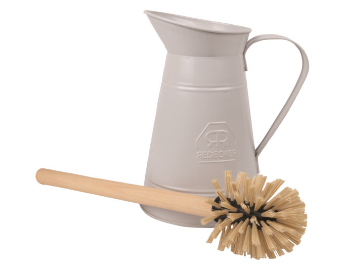 REDECKER WC-Bürstengarnitur Krug weiss in präsentiert im Onlineshop von KAQTU Design AG. Badzubehör ist von REDECKER