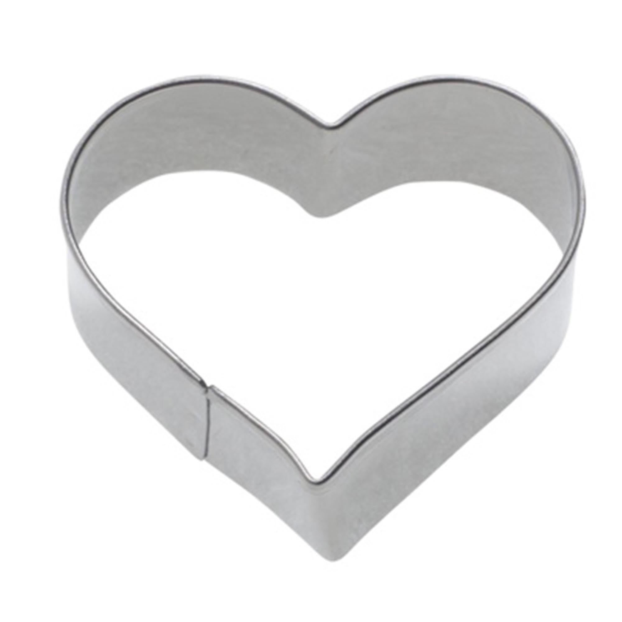 Set aus 3 Herz-Ausstechformen (2, 3, 4 cm) aus Edelstahl von Westmark, ideal für kreative Backideen und Dekorationen.