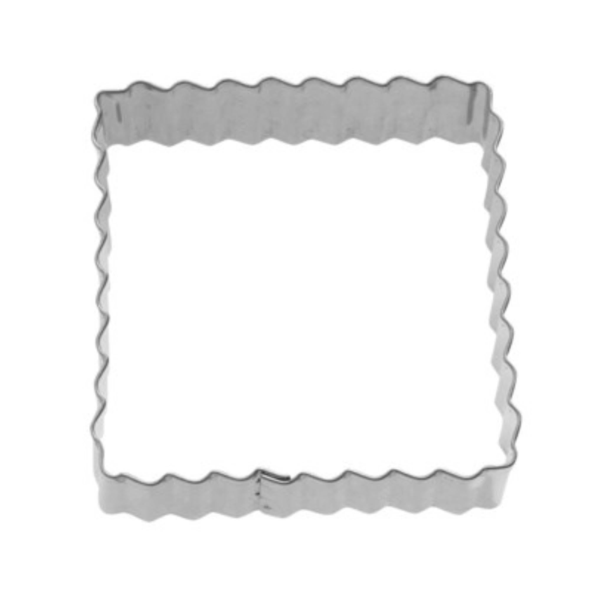 Set mit 3 gewellten quadratischen Ausstechformen (4, 5, 6 cm) von Westmark, perfekt für Backen und kreative Dekorationen.