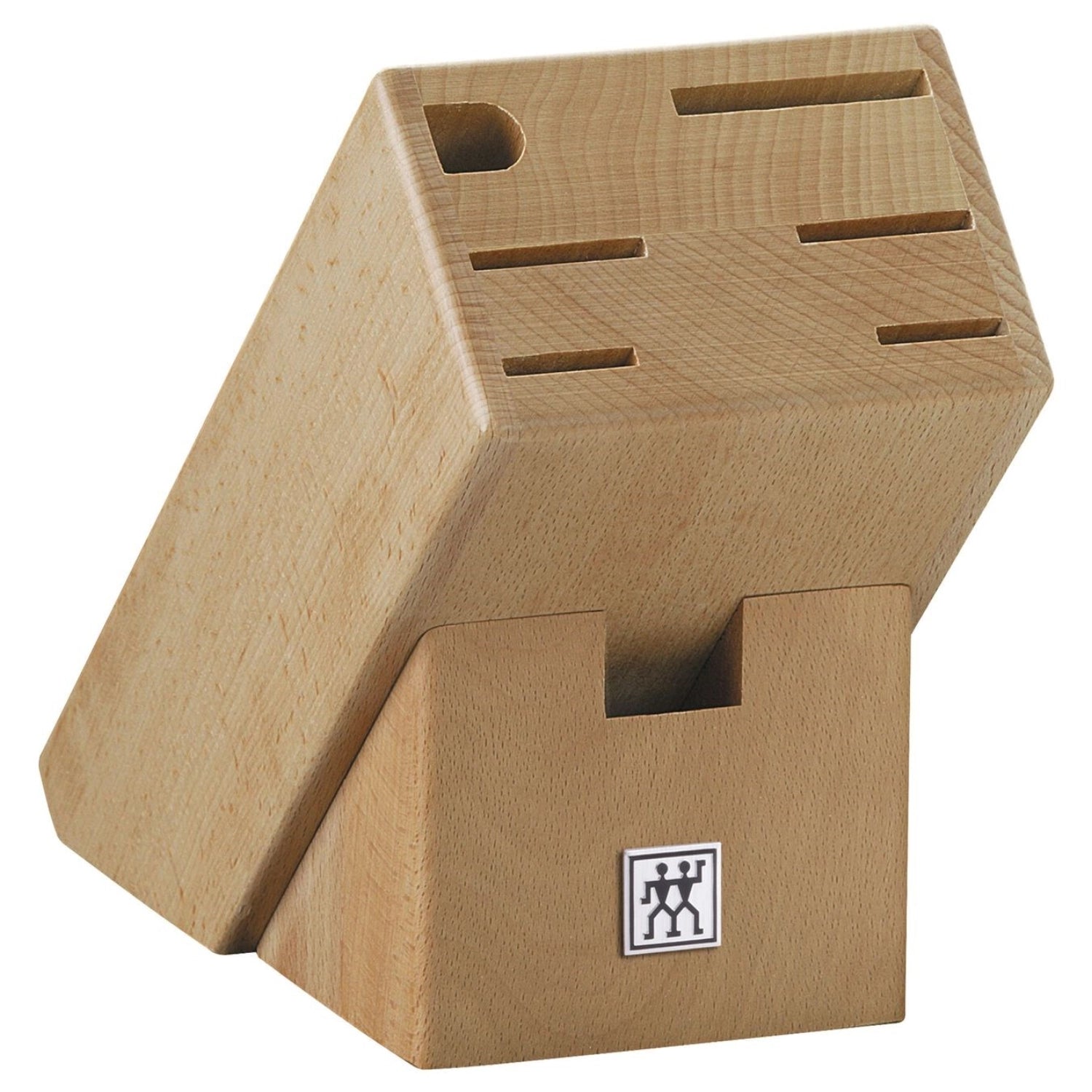 Eleganter Messerblock aus naturbelassenem Holz von Zwilling Kitchen, 8-teilig, 290mm, perfekt für die stilvolle Aufbewahrung und Organisation Ihrer Küchenmesser.