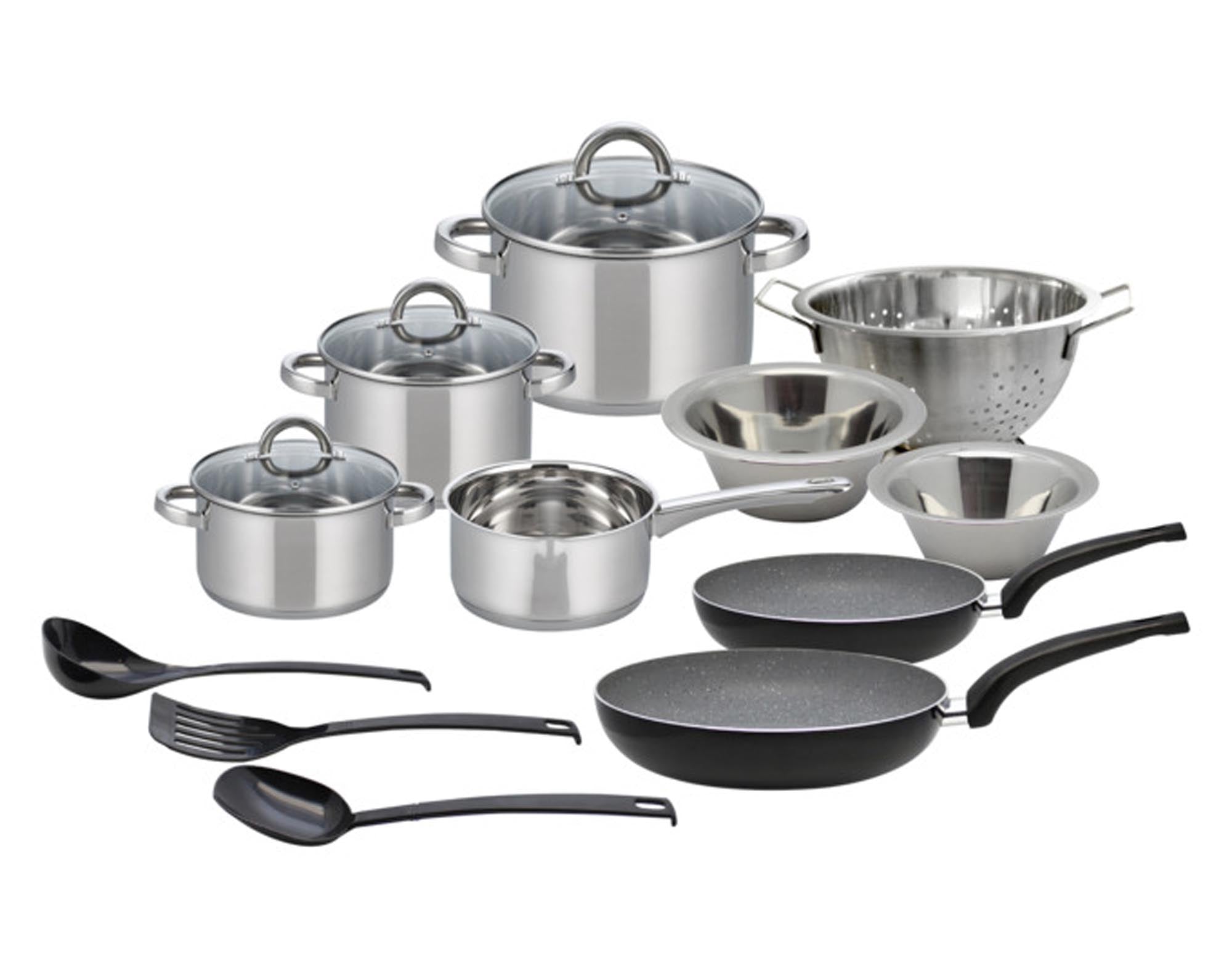 Entdecken Sie das ELO Topf-/Bratpfannen-Set Starter Opal 15-teilig: Hochwertige Töpfe und Pfannen mit Antihaftbeschichtung für gesundes Kochen.