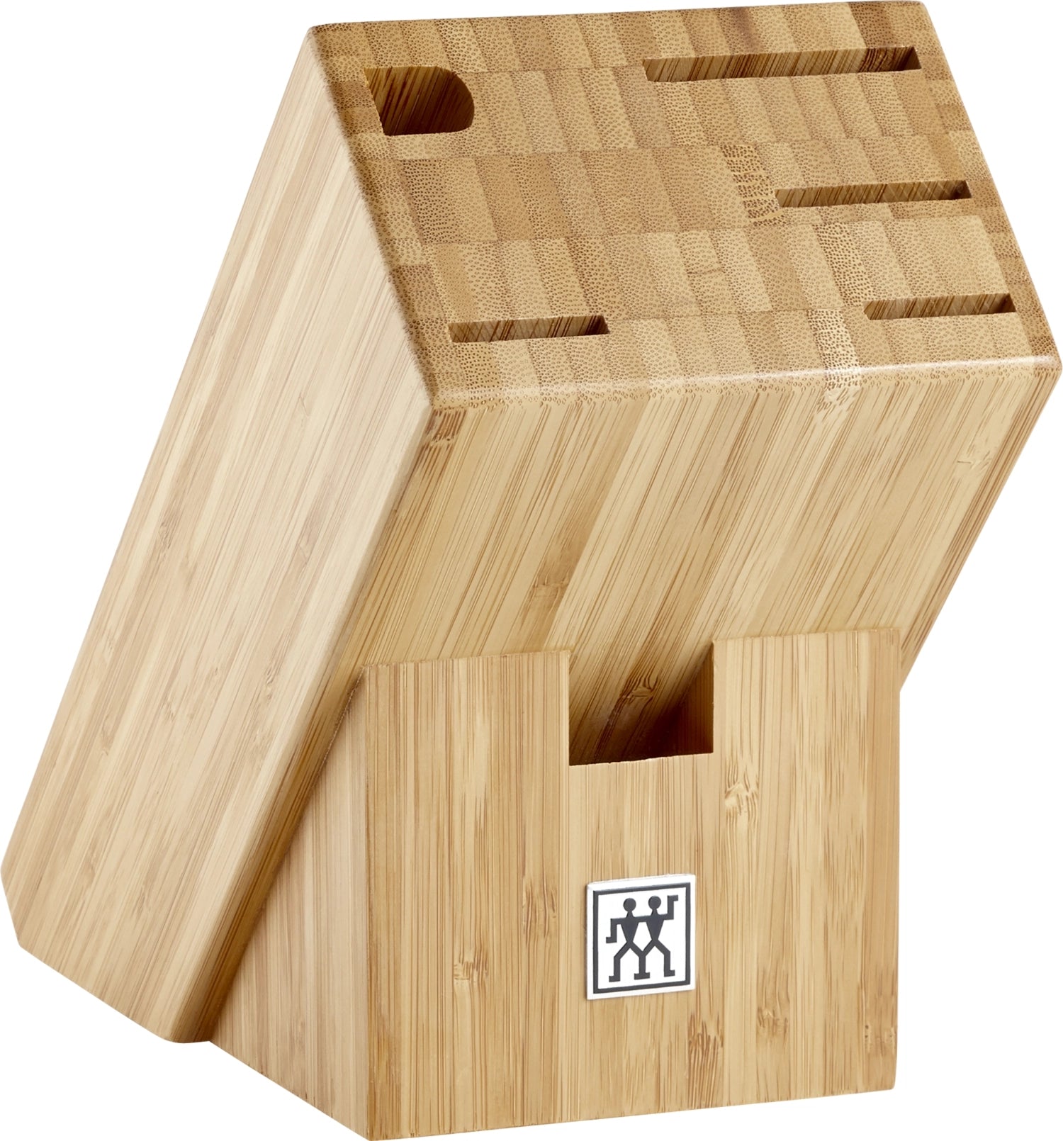 Eleganter ZWILLING Gourmet Messerblock aus hochwertigem Naturholz, 7-teilig, perfekt für die stilvolle Aufbewahrung Ihrer Küchenmesser.