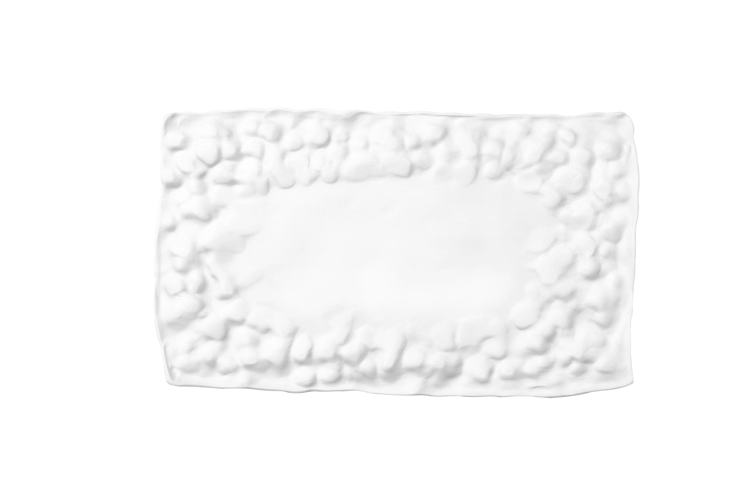 Materia 11 Platte rechteckig 31x18.5cm ohne Glasur in Weiss präsentiert im Onlineshop von KAQTU Design AG. Platte ist von Royale