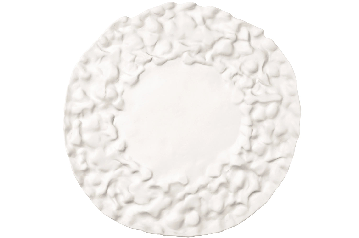 Materia 16 Teller flach rund 15cm ohne Glasur in Weiss präsentiert im Onlineshop von KAQTU Design AG. Teller ist von Royale