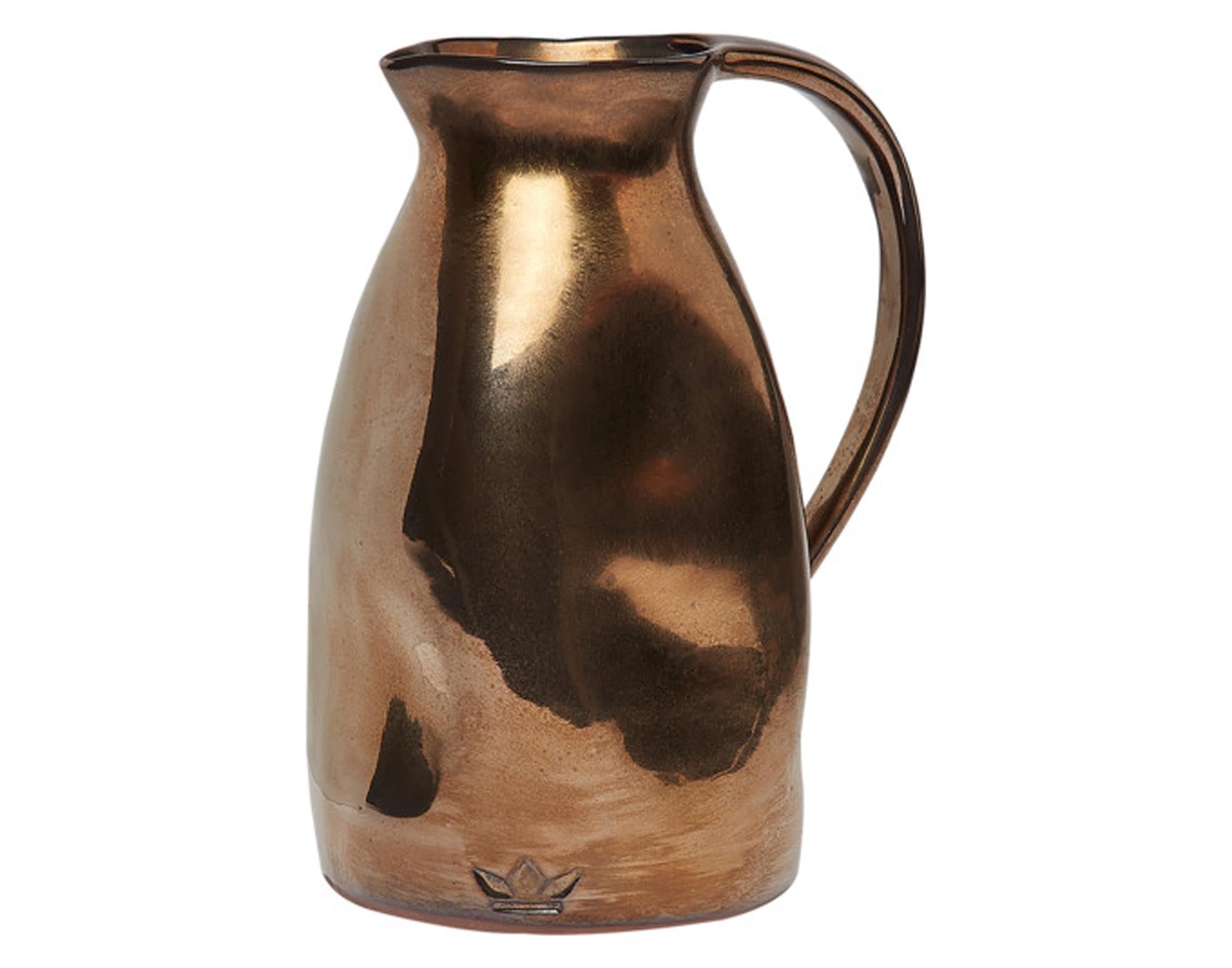 Entdecken Sie den DUTCHDELUXES Krug platin (Ø 13,5x24 cm) – ein stilvolles, funktionales Accessoire aus hochwertiger Keramik, ideal für jeden Anlass.