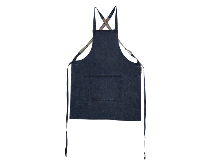 Elegante Lederschürze von DUTCHDELUXES: Stilvoll, robust, pflegeleicht. Verstellbare Hosenträger, praktische Taschen. Perfekt für Küche & Grill.