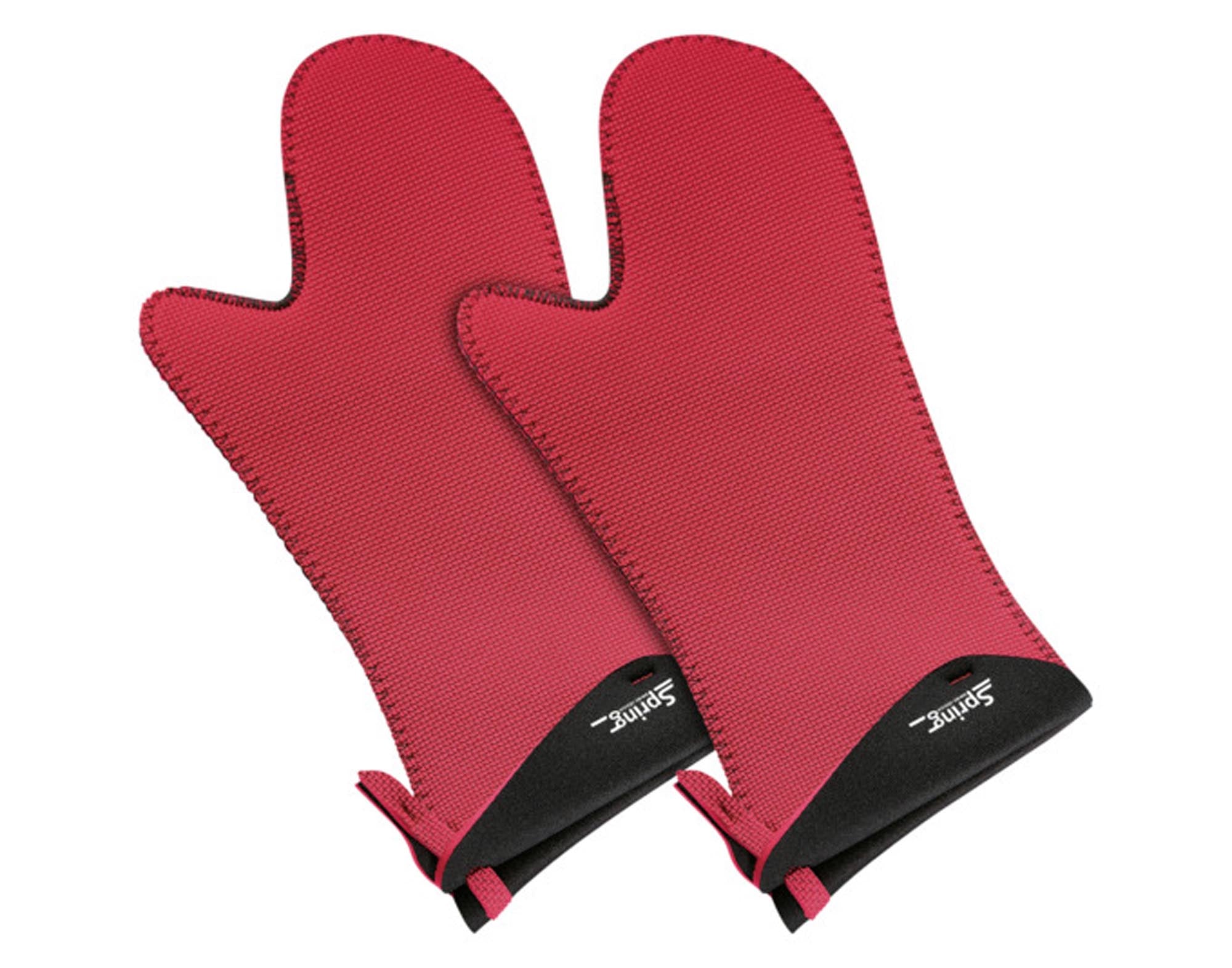 Entdecken Sie die SPRING Topfhandschuhe lang rot – hitzebeständig, rutschfest und komfortabel. Perfekt für sicheres Backen und Kochen!