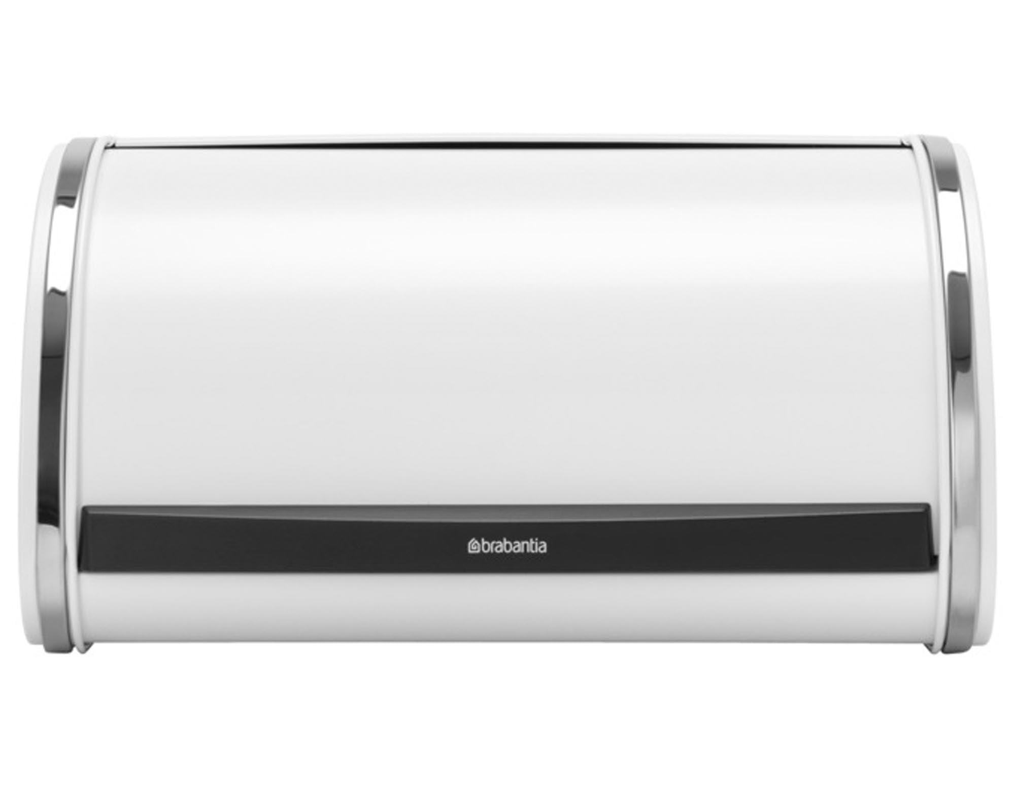 Entdecken Sie den BRABANTIA Rollbrotkasten Single in Weiß (31.6x26.5x17.3 cm) – stilvolle Aufbewahrung für frisches Brot und Gebäck.