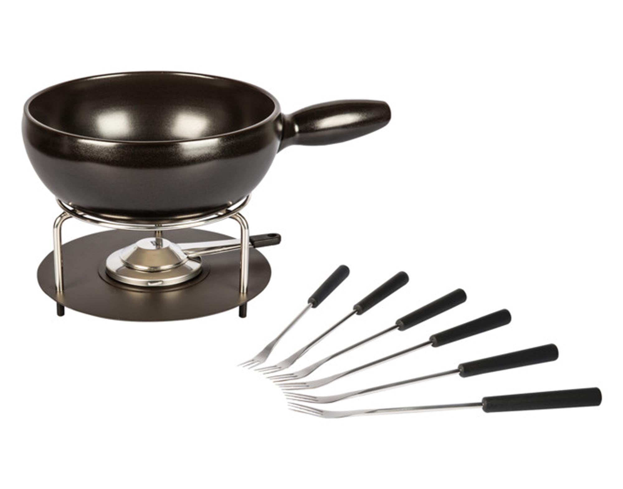 Entdecken Sie die STÖCKLI Käsefonduegarnitur Aragon 2.7 l – ideal für gesellige Fondue-Abende mit Familie und Freunden. Hochwertig, elegant und vielseitig!