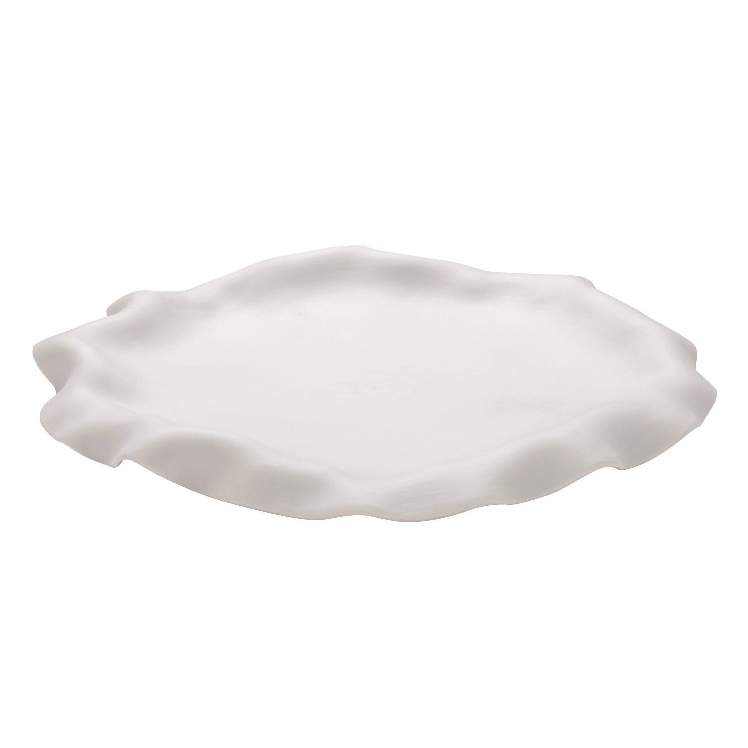 Seta.07S Teller glasiert 21cm in Weiss präsentiert im Onlineshop von KAQTU Design AG. Teller ist von Royale