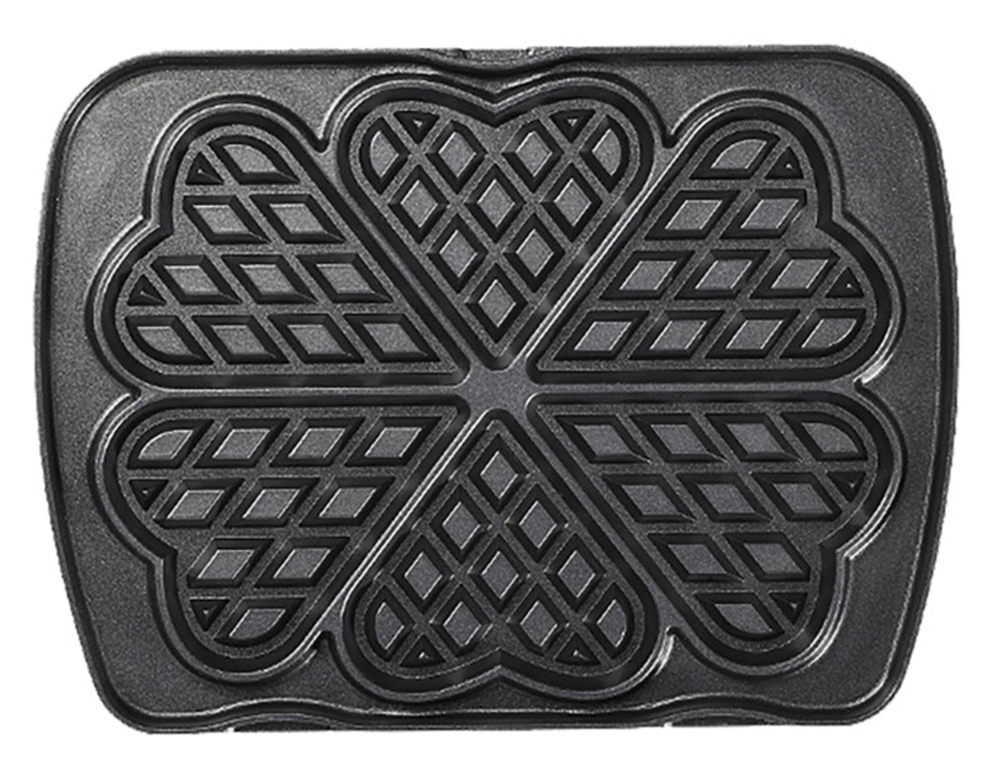 Entdecken Sie die LAGRANGE Wechselplatten Herzwaffeln für süsse Leckereien. Perfekt für den LAGRANGE Grill, antihaftbeschichtet und langlebig!