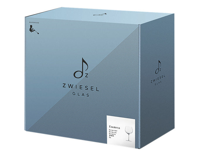 Entdecken Sie das exquisite Burgunderglas Enoteca 140 von ZWIESEL GLAS – ideal für große Weine, handgefertigt aus langlebigem Tritan®-Kristallglas.