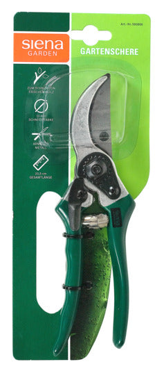 Entdecken Sie die SIENA GARDEN Bypass Gartenschere CG2050 20.5 cm – ideal für präzise Schnitte und ergonomisches Arbeiten im Garten.