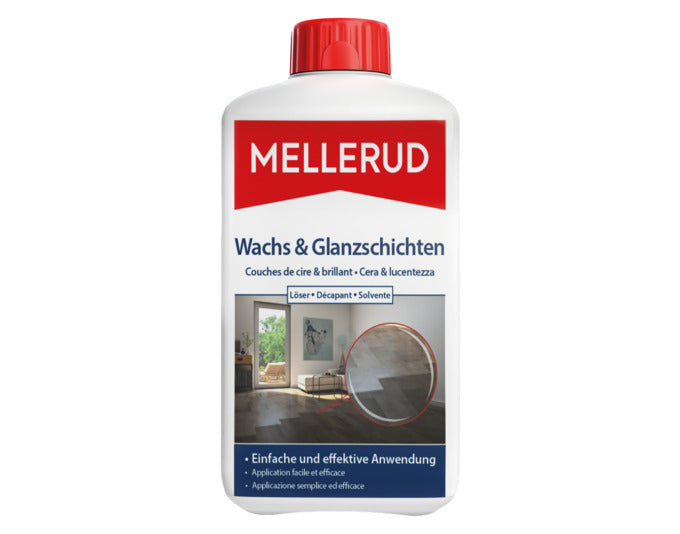 MELLERUD Wachs und Glanzschichtenlöser 1.0 l in präsentiert im Onlineshop von KAQTU Design AG. Reinigungsmittel ist von MELLERUD