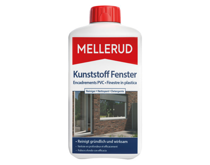 MELLERUD Kunststoff Fenster Reiniger 1.0 l in  präsentiert im Onlineshop von KAQTU Design AG. Reinigungsmittel ist von MELLERUD