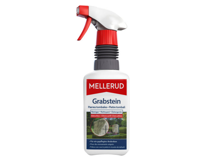 MELLERUD Grabstein Reiniger chlorhaltig 0.5 l in  präsentiert im Onlineshop von KAQTU Design AG. Reinigungsmittel ist von MELLERUD