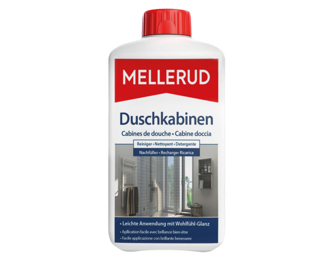 MELLERUD Duschkabinen Reiniger 1.0 l in  präsentiert im Onlineshop von KAQTU Design AG. Reinigungsmittel ist von MELLERUD