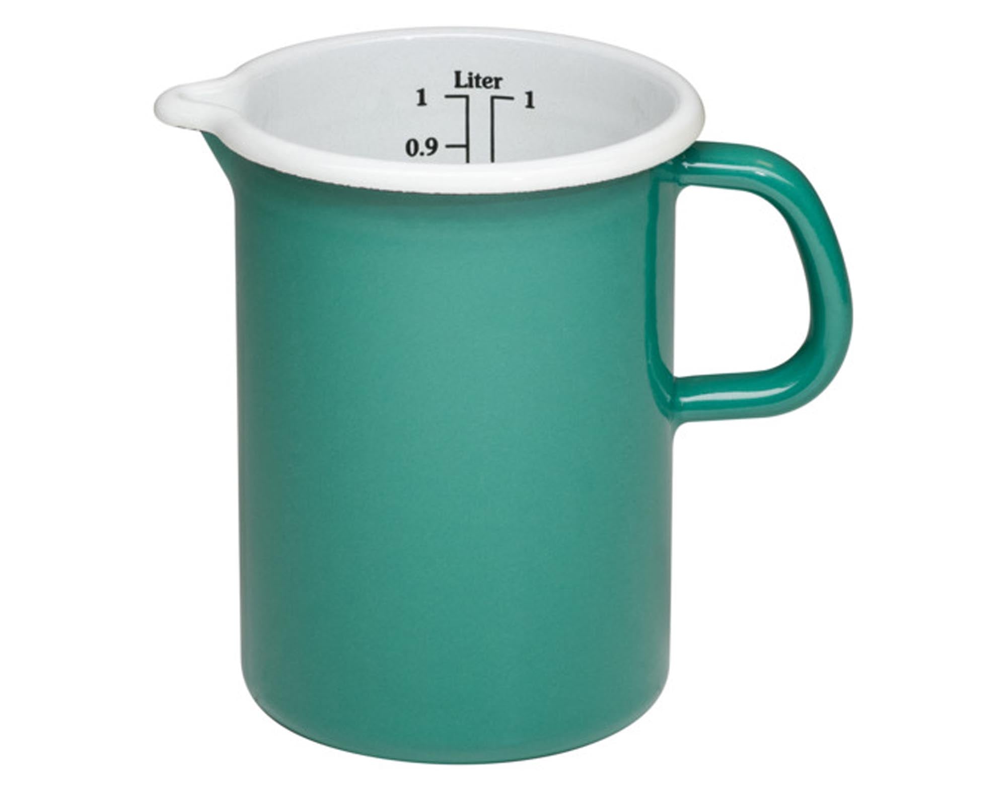 Entdecken Sie den RIESS Messbecher green dark 1.0 l – der perfekte Küchenhelfer für präzises Abmessen und stilvolles Kochen. Spülmaschinenfest und langlebig!
