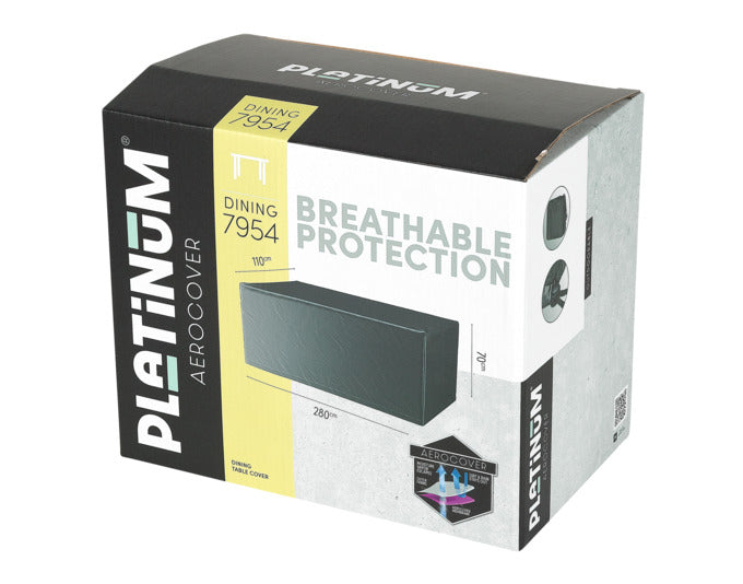 PLATINUM AEROCOVER Schutzhülle Tisch 280x110x70 cm in präsentiert im Onlineshop von KAQTU Design AG. Gartenmöbelabdeckung ist von PLATINUM AEROCOVER