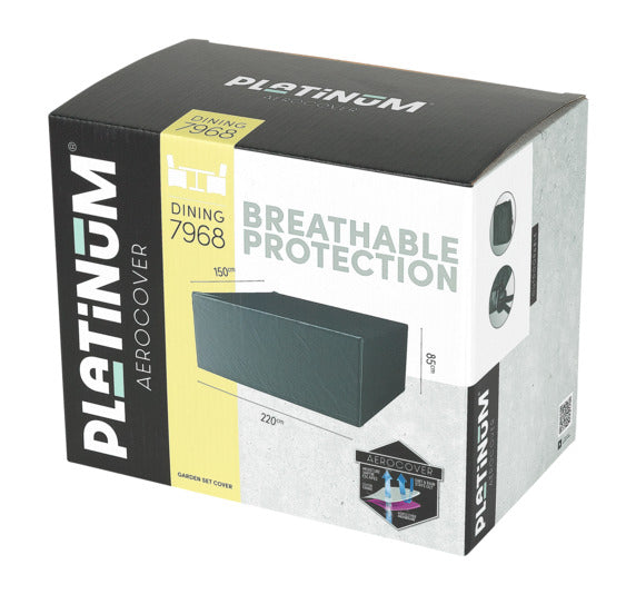 PLATINUM AEROCOVER Schutzhülle Sitzgruppe 300x150x85 cm in präsentiert im Onlineshop von KAQTU Design AG. Gartenmöbelabdeckung ist von PLATINUM AEROCOVER