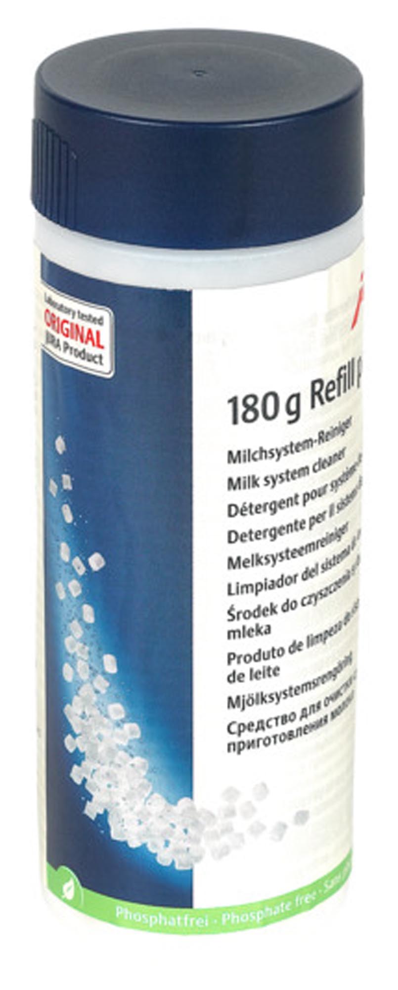 JURA Milchsystemreiniger Mini-Tabs 180 g: Effektive Reinigung für perfekte Kaffeespezialitäten. Hygienisch, nachhaltig und einfach nachfüllbar.