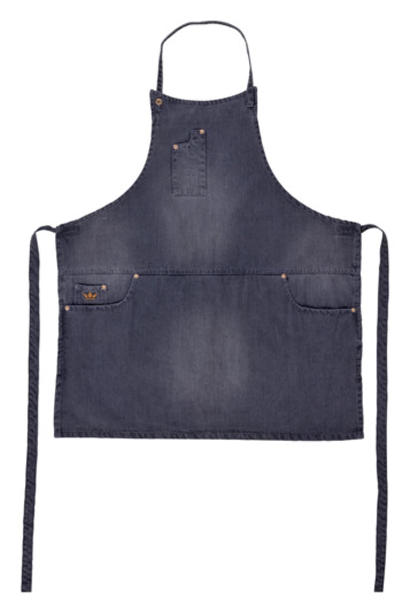 Entdecken Sie die DUTCHDELUXES 5-Pocket Slim Fit Schürze: Funktionalität trifft auf modernes Design, ideal für jeden Koch und Grillmeister.