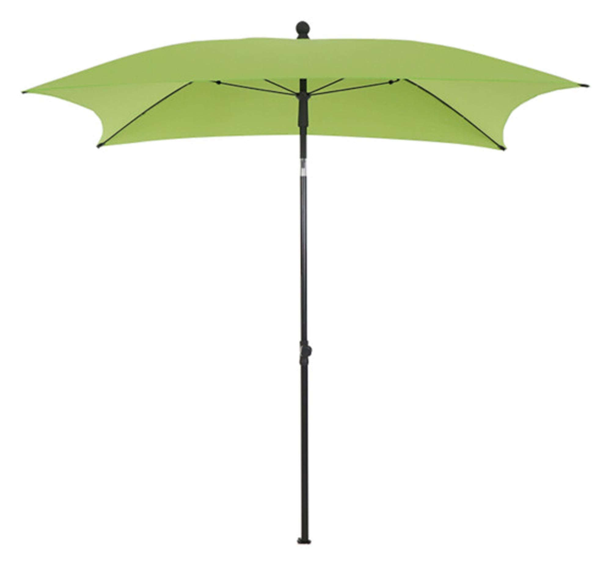 Stilvoller Sonnenschirm 180x180 cm von SIENA GARDEN: robust, UV-beständig, drehbar, mit Kurbelmechanismus. Perfekt für Balkon & Garten.